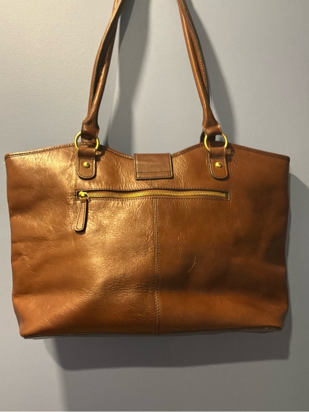 Etienne Aigner Vintage ‘90s Brown Leather Shoulder Tote - Picture 2 of 7